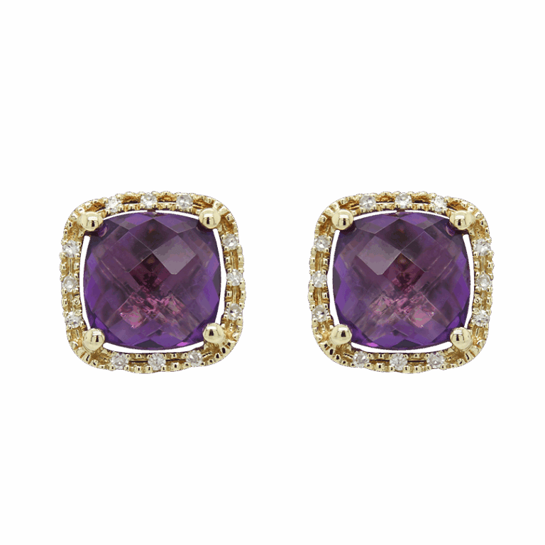 DABAKAROV Amethyst Stud Earrings