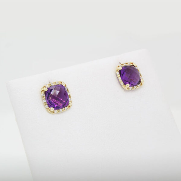 DABAKAROV Amethyst Stud Earrings - Image 2