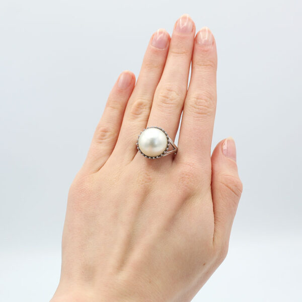 Hand Crafted Pearl Ring - Image 3