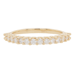 "Golden Accent" Diamond Band