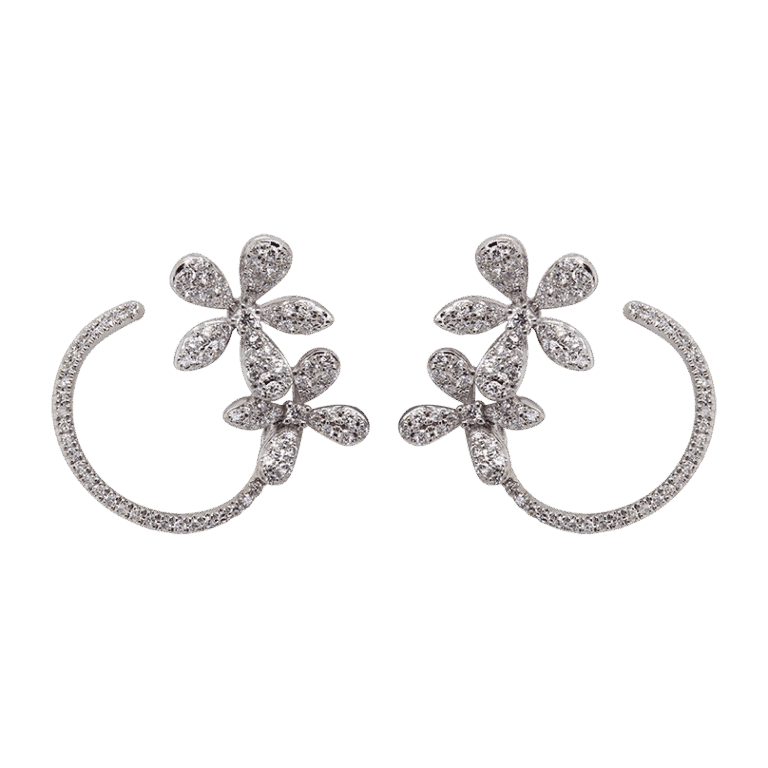 DABAKAROV Diamond Flower Earrings