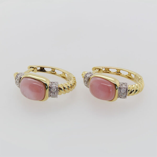 DABAKAROV Pink Mother of Pearl Earrings - Image 2