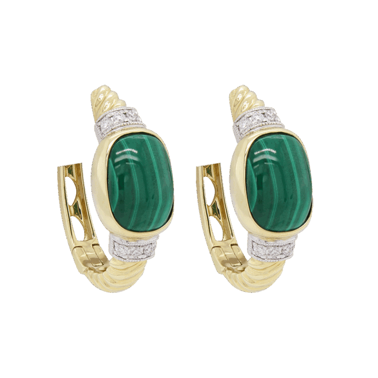 DABAKAROV Malachite Earrings