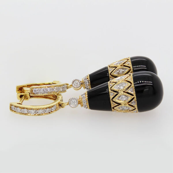 DABAKAROV Black Agate Earrings - Image 2