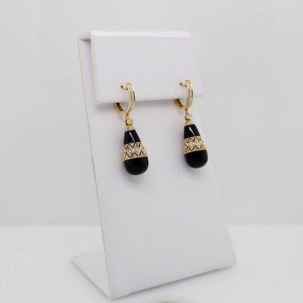 DABAKAROV Black Agate Earrings - Image 3