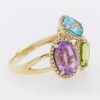 DABAKAROV Peridot, Blue Topaz, and Amethyst Ring - Image 3