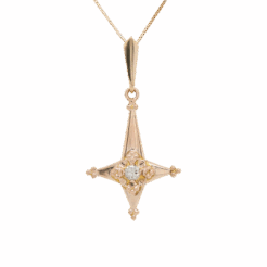 ) "Twinkling" Vintage Diamond Pendant