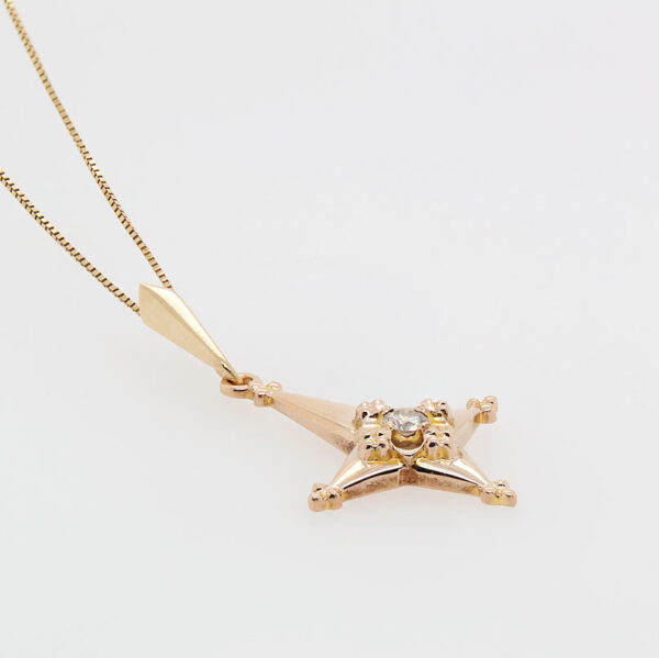 ) "Twinkling" Vintage Diamond Pendant - Image 2