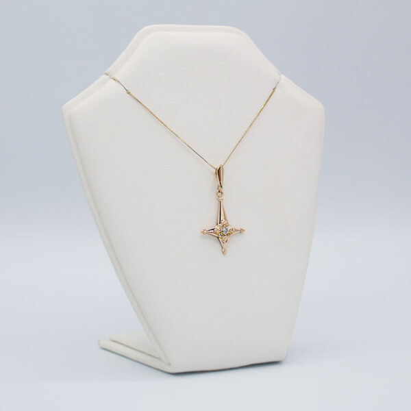 ) "Twinkling" Vintage Diamond Pendant - Image 3