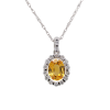 "Lemon Honey" Yellow Sapphire Pendant