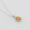 "Lemon Honey" Yellow Sapphire Pendant - Image 2