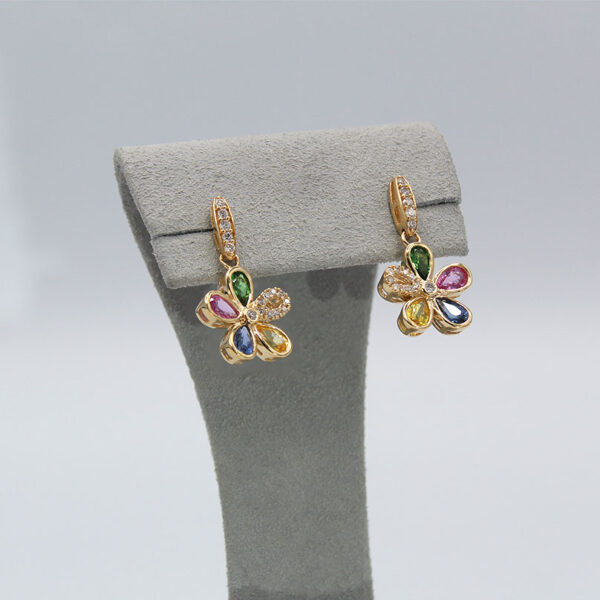 EFFY Multicolored Sapphire Earrings - Image 3