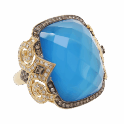 DABAKAROV Blue Agate Ring