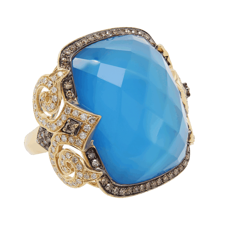 DABAKAROV Blue Agate Ring