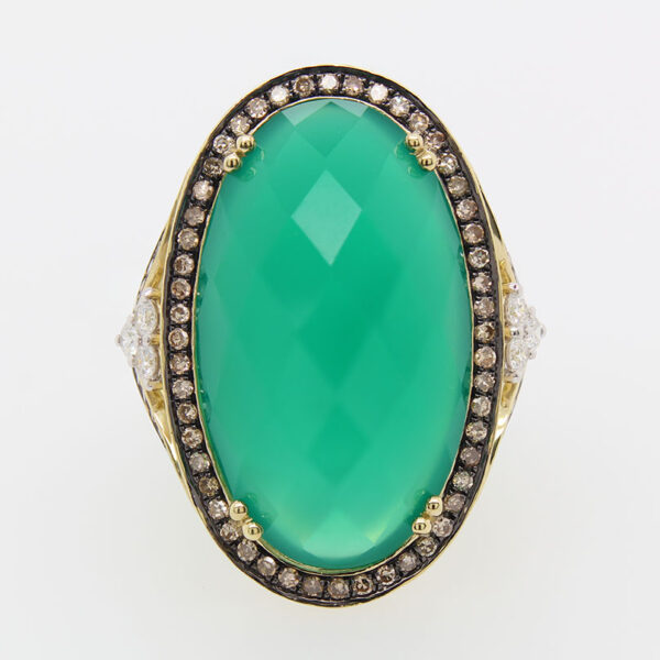 DABAKAROV Green Agate Ring - Image 2