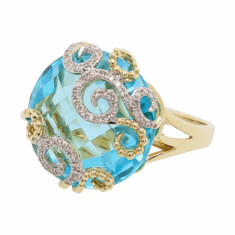 DABAKAROV Blue Topaz Ring