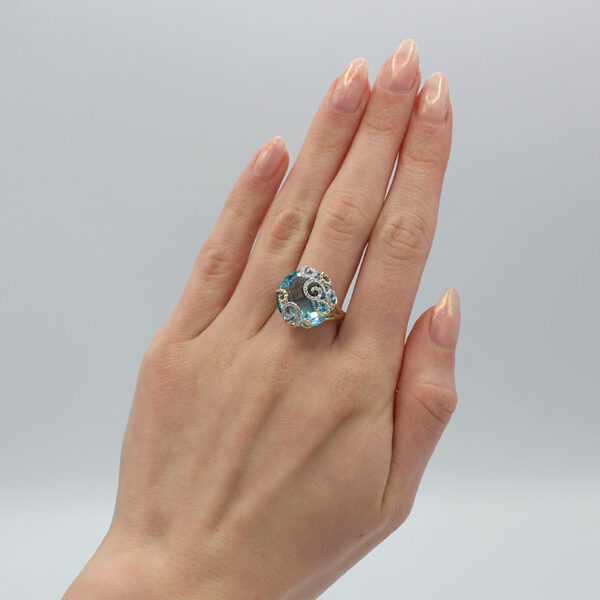 DABAKAROV Blue Topaz Ring - Image 4