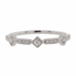 "Graphic Glitter" Diamond Band
