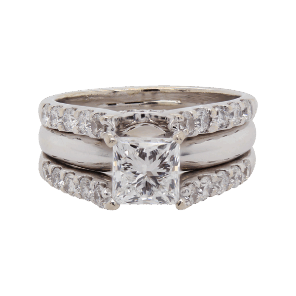 "United" Estate Diamond Wedding Set