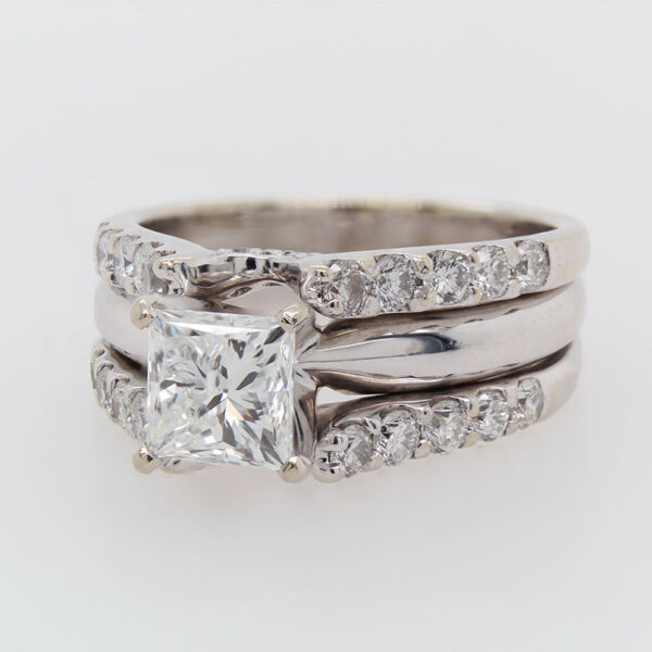 "United" Estate Diamond Wedding Set - Image 2