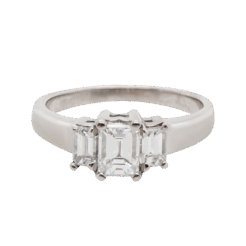 "Luxe" Emerald Cut Diamond Ring