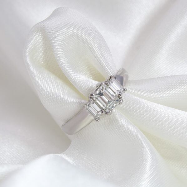 "Luxe" Emerald Cut Diamond Ring - Image 3