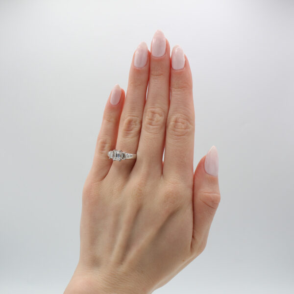 "Luxe" Emerald Cut Diamond Ring - Image 4