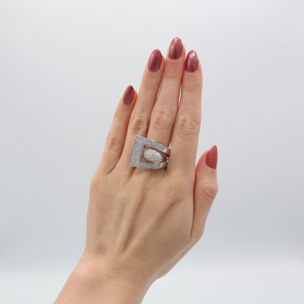 "Buckle" Diamond Ring - Image 3