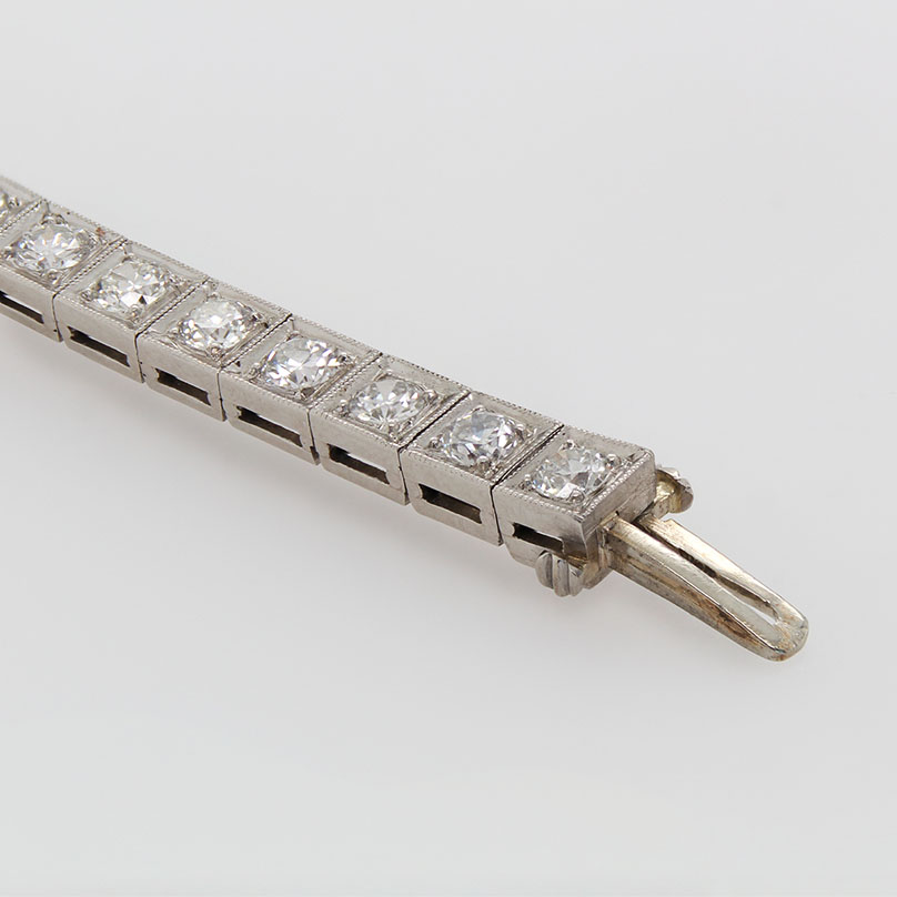Platinum 12.00 Carat Art Deco Openwork Diamond Bracelet – Robinson's  Jewelers