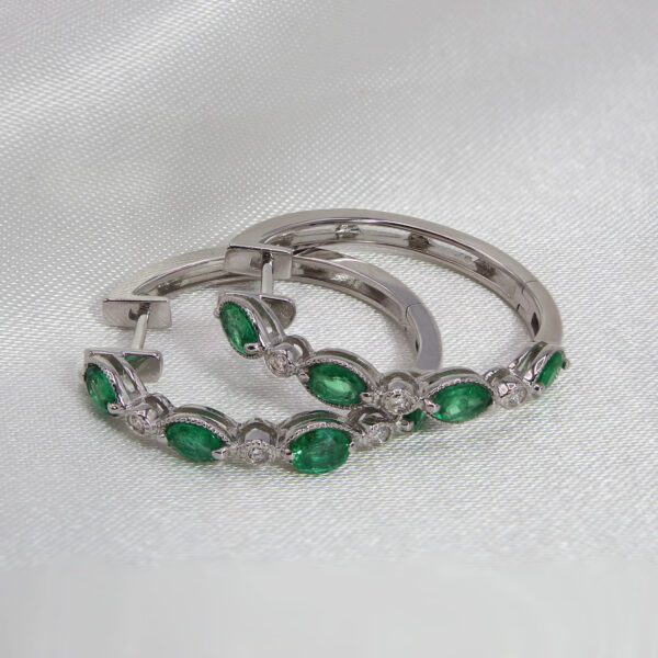 DABAKAROV Emerald Hoops - Image 2