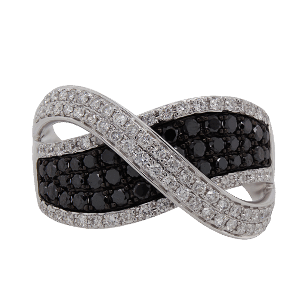 DABAKAROV Black and White Diamond Ring