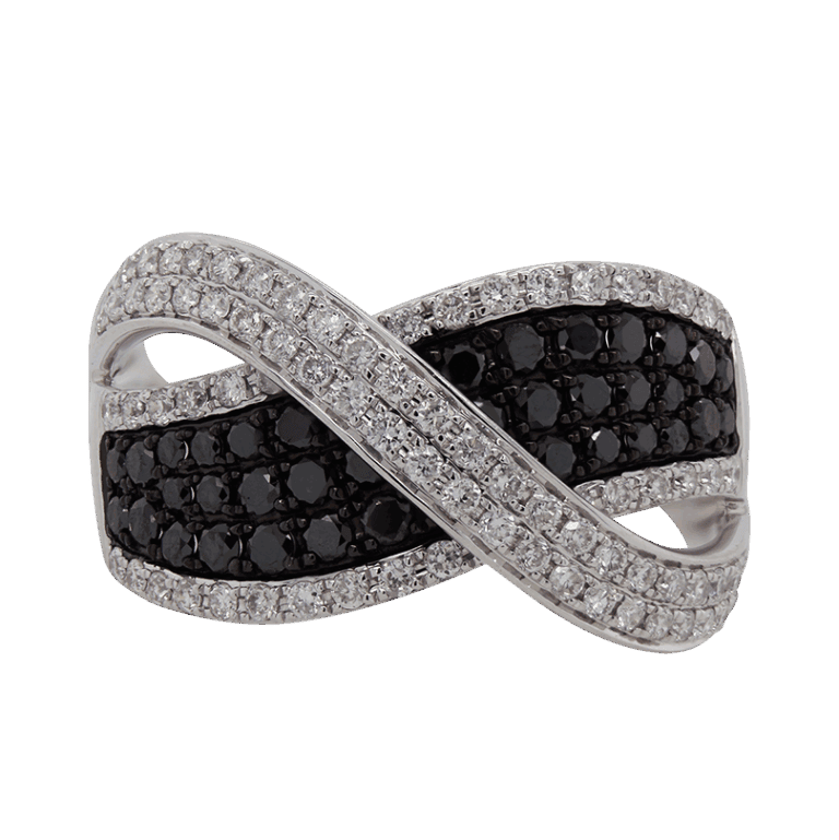 DABAKAROV Black and White Diamond Ring