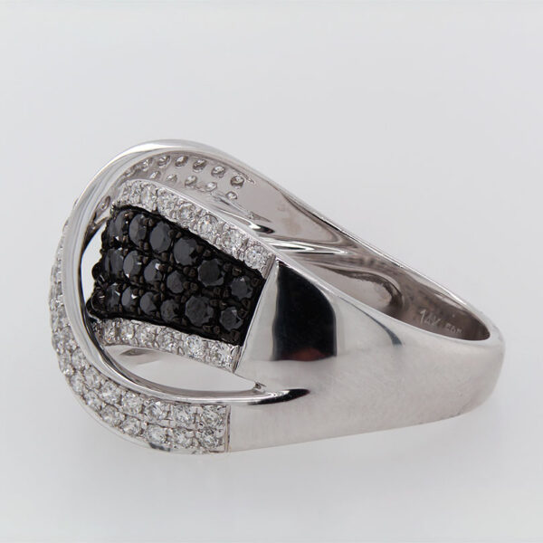 DABAKAROV Black and White Diamond Ring - Image 2