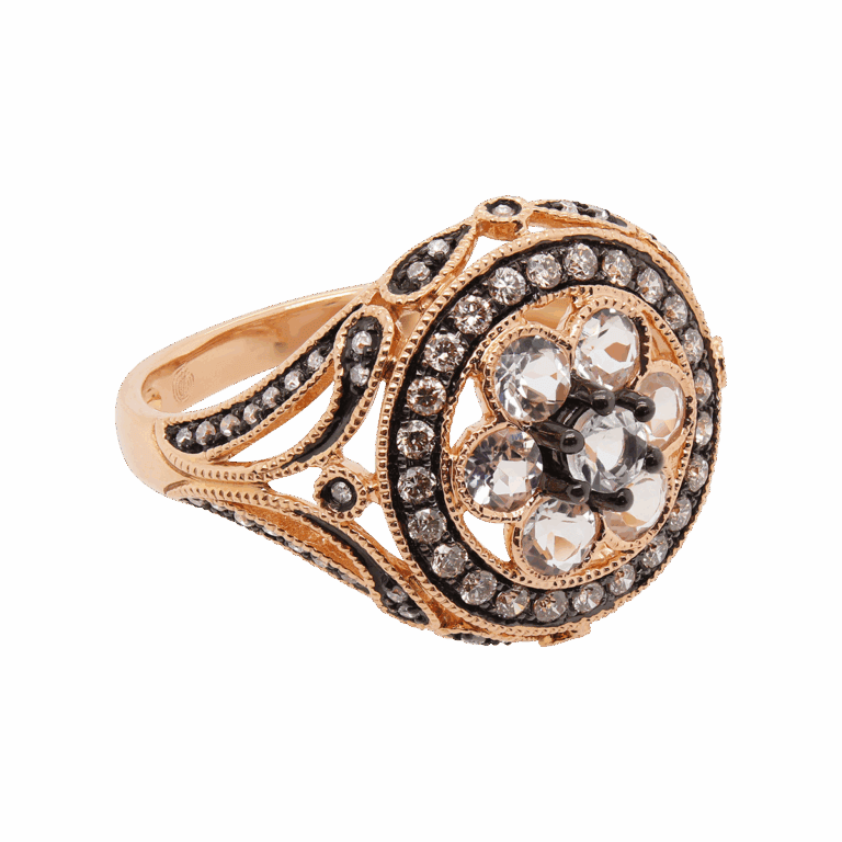 DABAKAROV Quartz and Diamond Ring