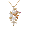 75% OFF "Flower Garden" Estate Pearl Pendant