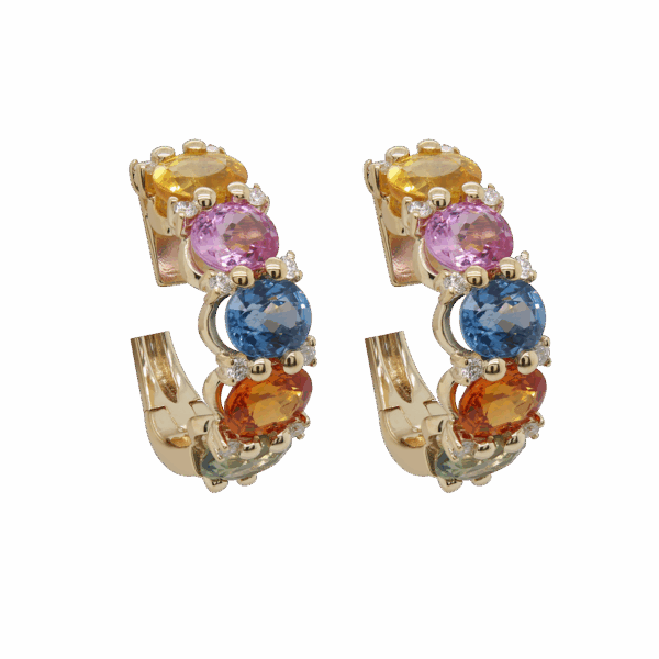 DABAKAROV Multicolored Sapphire Earrings