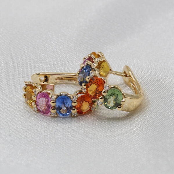 DABAKAROV Multicolored Sapphire Earrings - Image 2