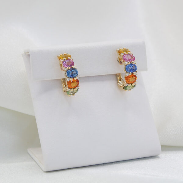 DABAKAROV Multicolored Sapphire Earrings - Image 3