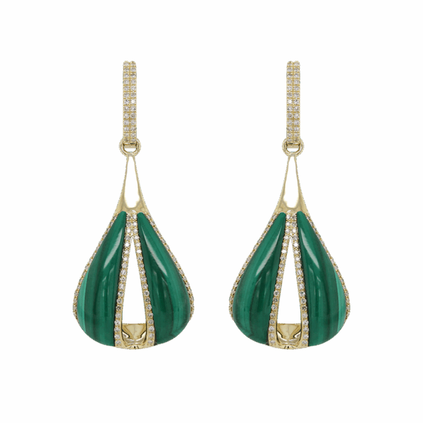 DABAKAROV Malachite Earrings