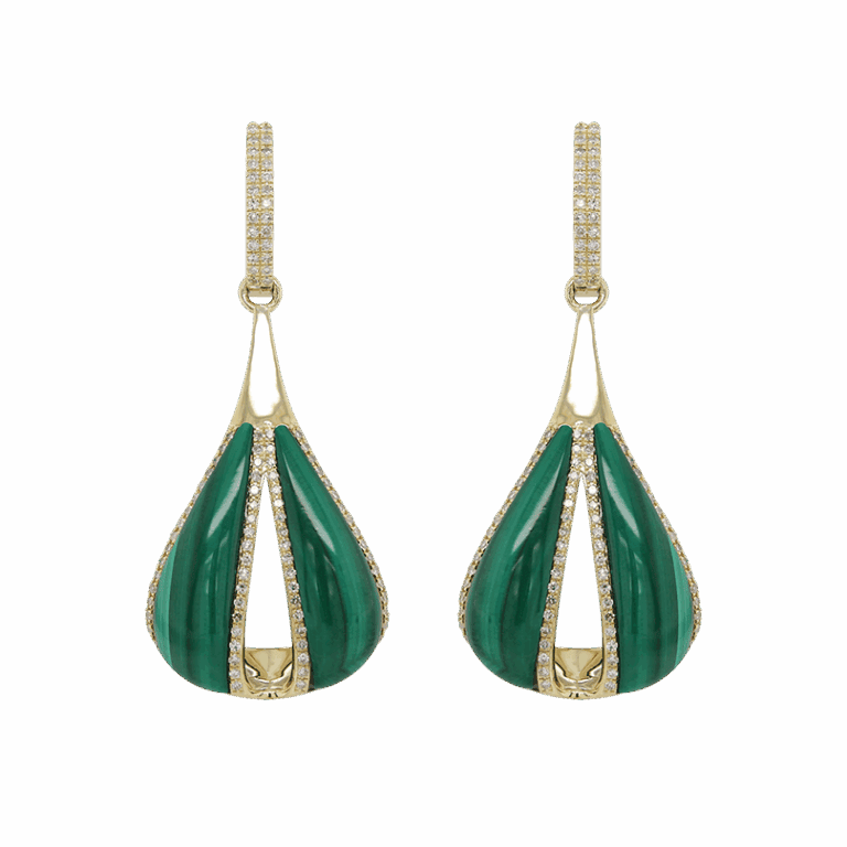 DABAKAROV Malachite Earrings