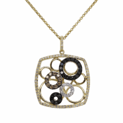 DABAKAROV Black and White Diamond Pendant