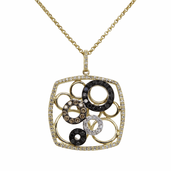 DABAKAROV Black and White Diamond Pendant