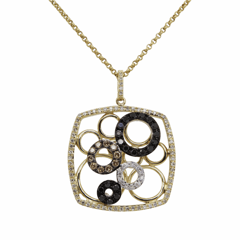 DABAKAROV Black and White Diamond Pendant