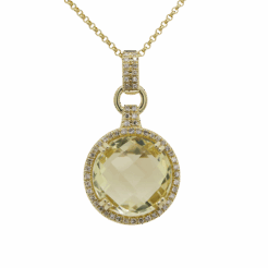 DABAKAROV Lemon Quartz Pendant