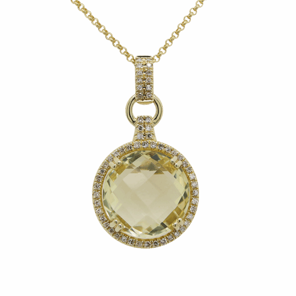 DABAKAROV Lemon Quartz Pendant