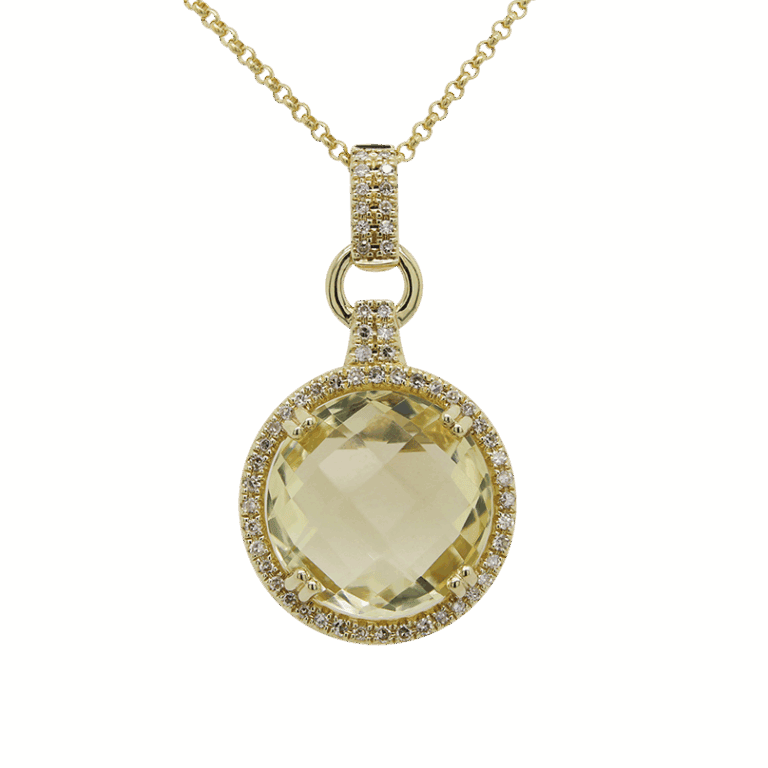 DABAKAROV Lemon Quartz Pendant