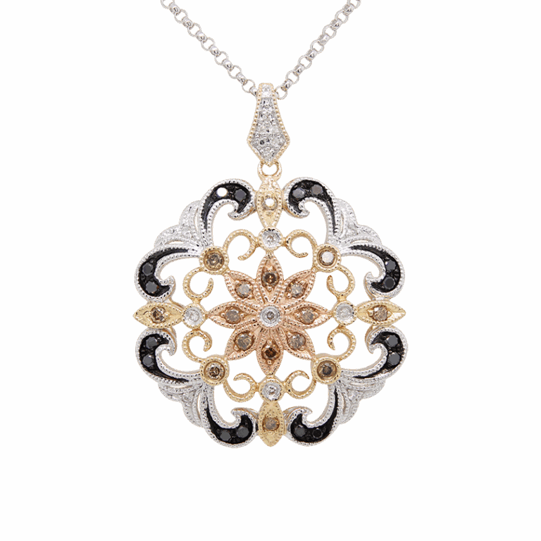 DABAKAROV Multicolored Diamond Pendant