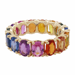 DABAKAROV Rainbow Sapphire Infinity Band