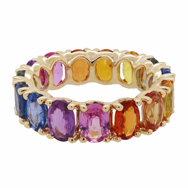 DABAKAROV Rainbow Sapphire Infinity Band