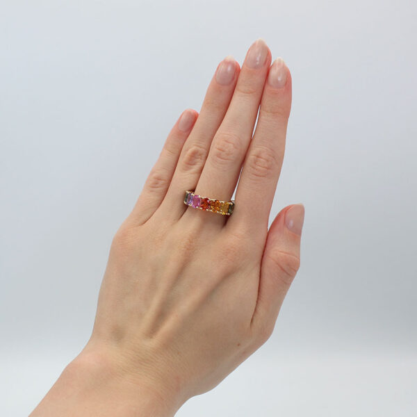 DABAKAROV Rainbow Sapphire Infinity Band - Image 3